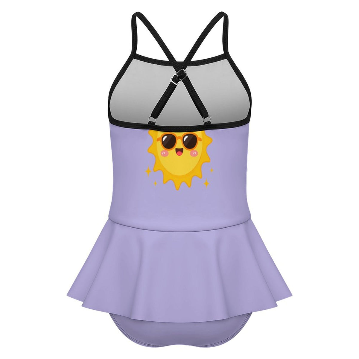 Girls One Piece Ruffle Strap Swimsuit