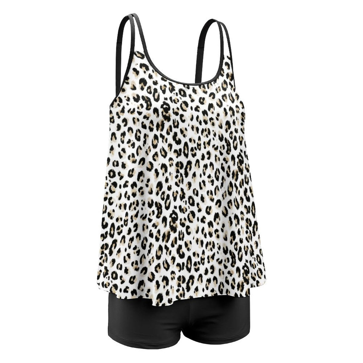 Plus Size Women Tankini 2-Piece Swimsuit