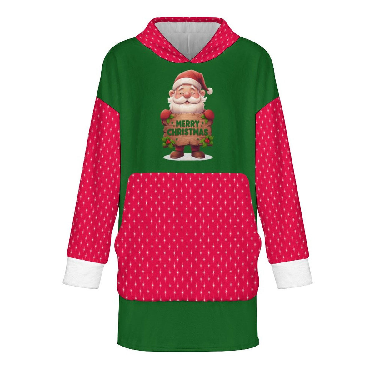 Merry Christmas Wearable Sweater Blanket Oversize