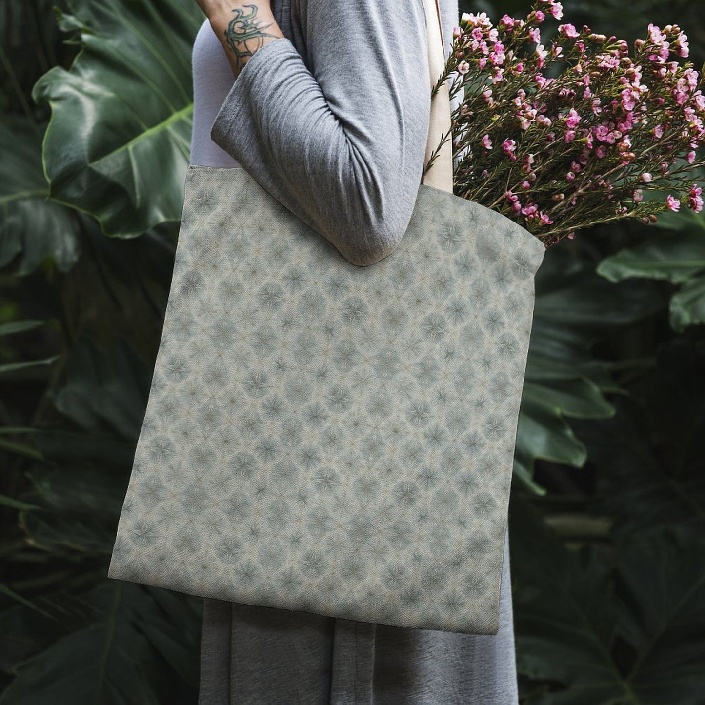 Martin Canvas Tote Handbag with Dual-sided Printing