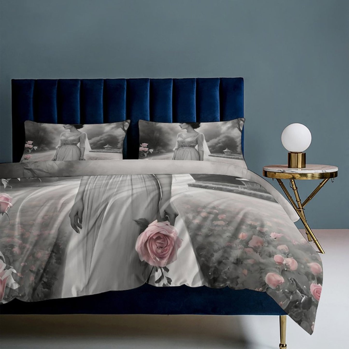3-Piece Bedding Set-90"x90"/ 229x229cm