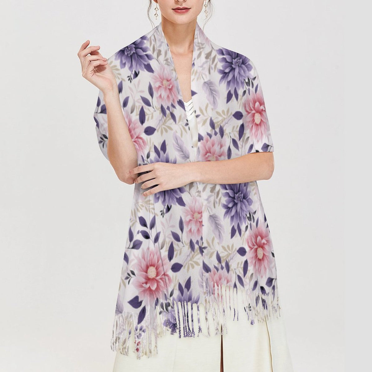 Cashmere-like Tassel Scarf
