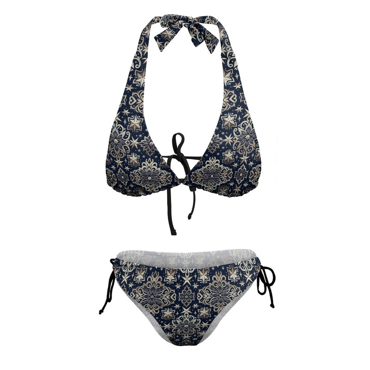 Plus Size Women‘s Halter Bikini Set