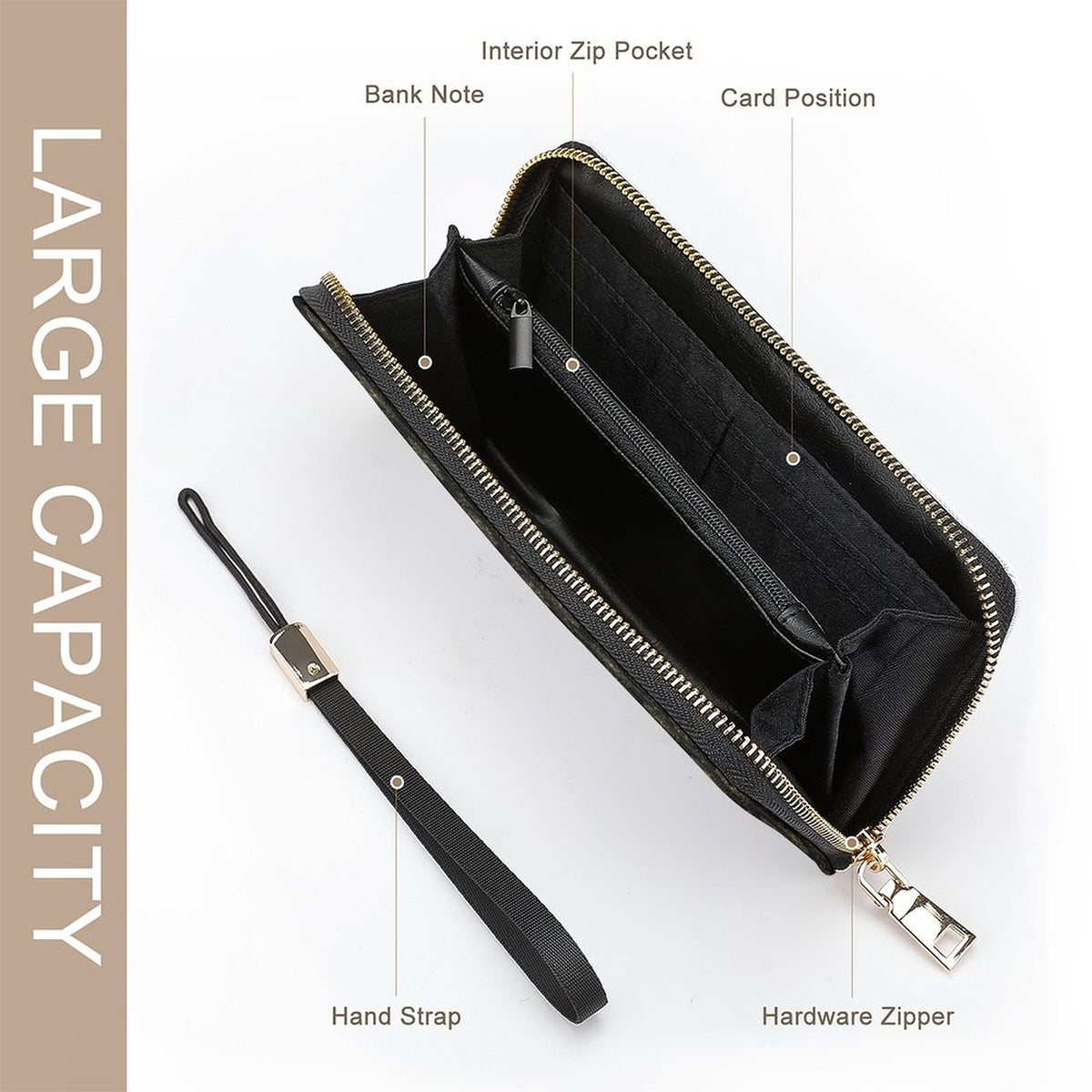 Vertical Wristlet Wallet