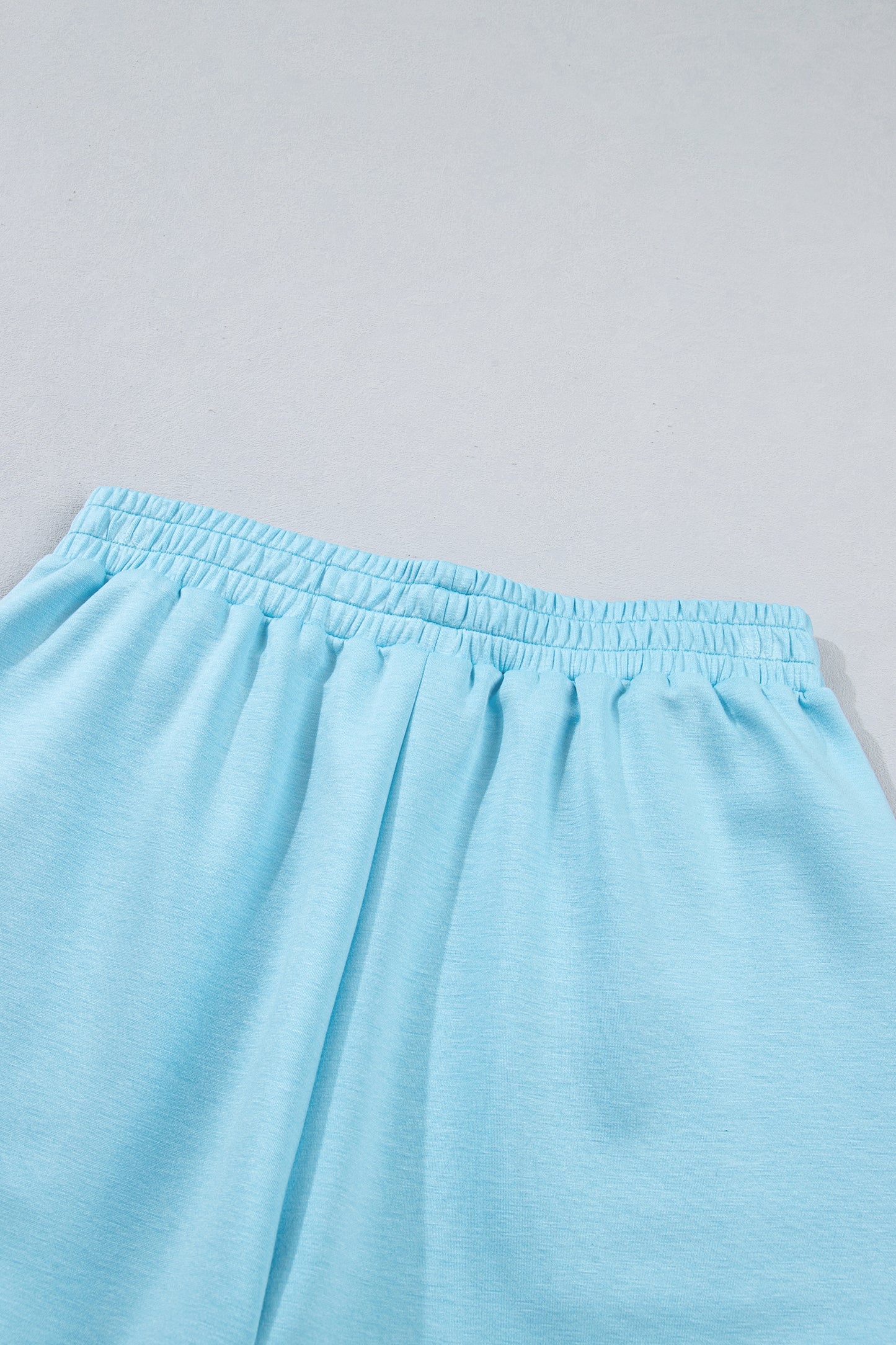 Myosotis Half Zip High Neck Tee Athleisure Short Set