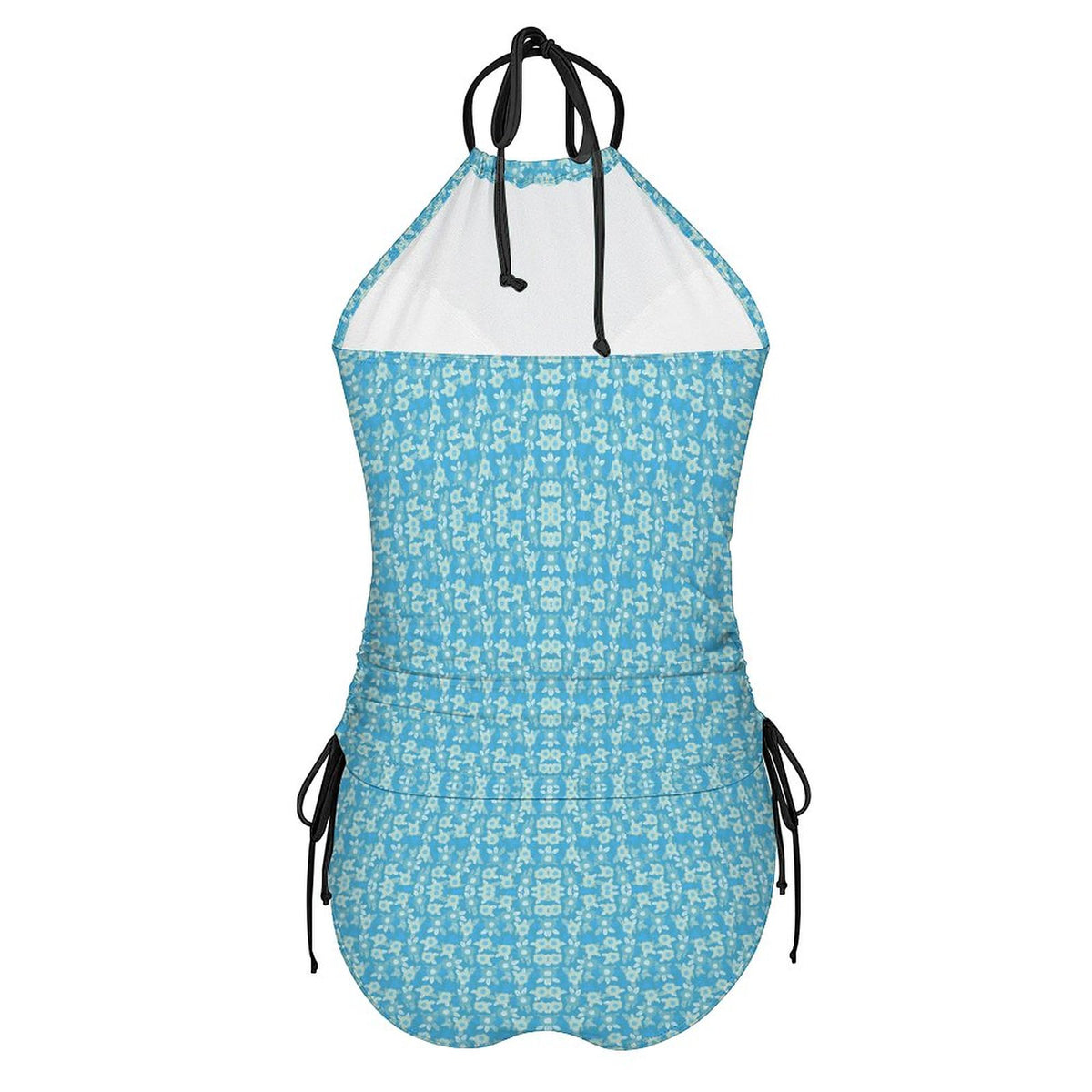 2-Piece Women's Tankini Set with High Neck Halter Top