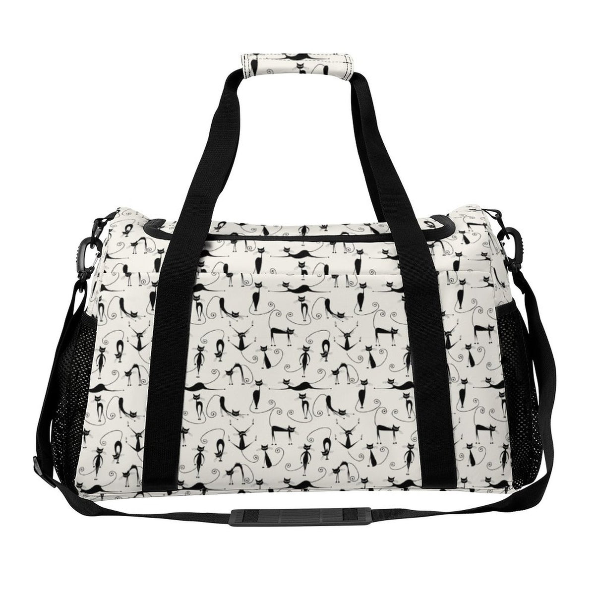 Travel Duffel Bag - Black cats