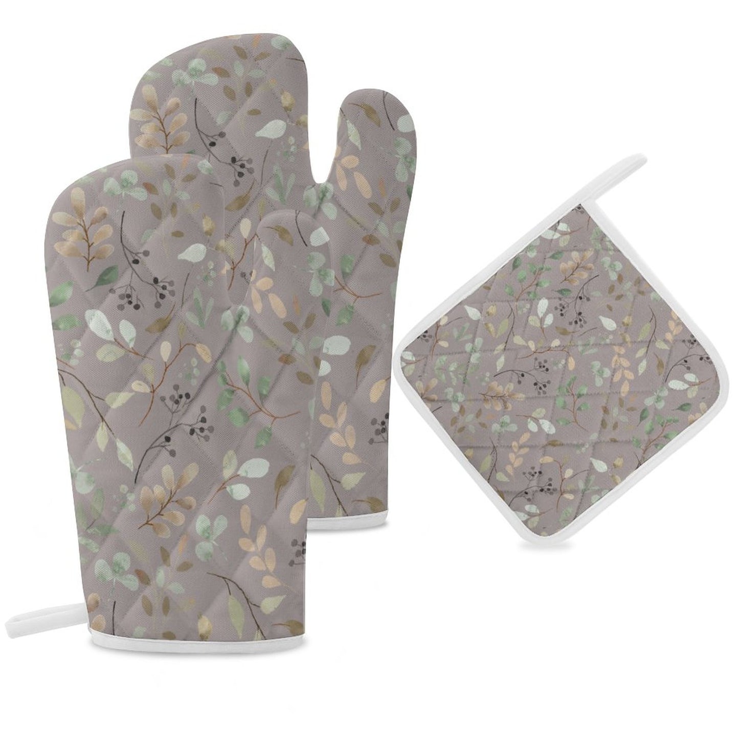 Oven Mitts & Pot Holder Set of 3
