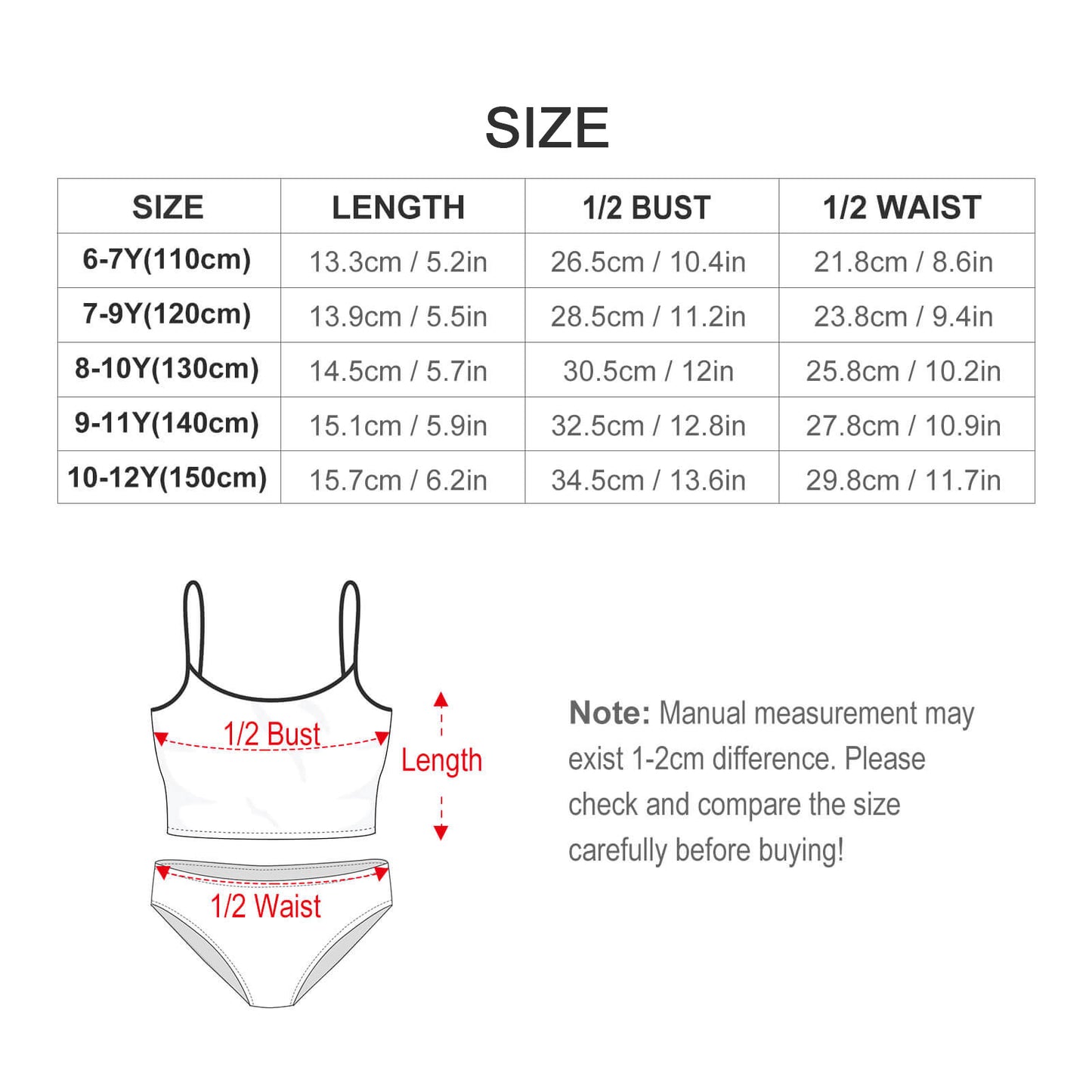 Two-Piece Swimwear for Girls