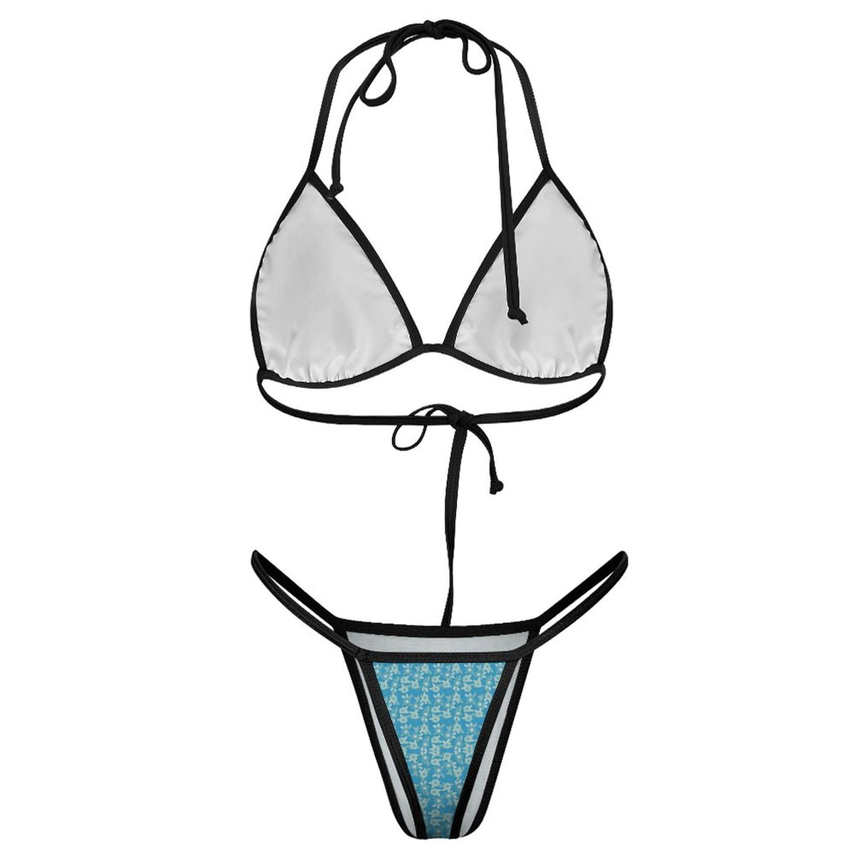 2-Piece Thong Triangle Bikini Set