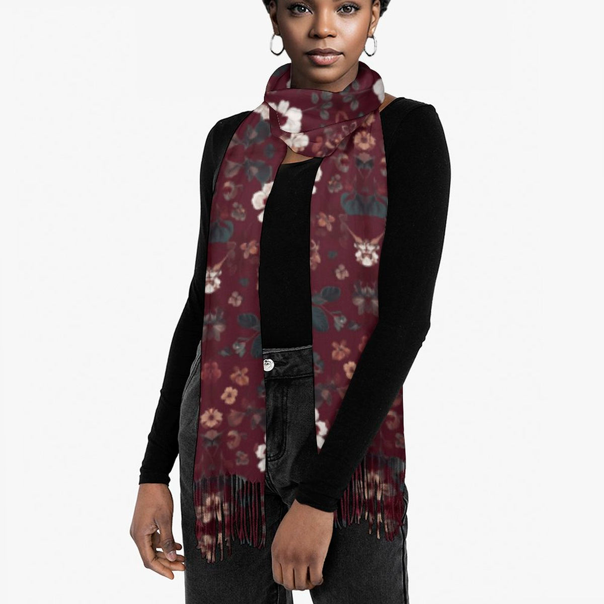 Cashmere-like Tassel Scarf
