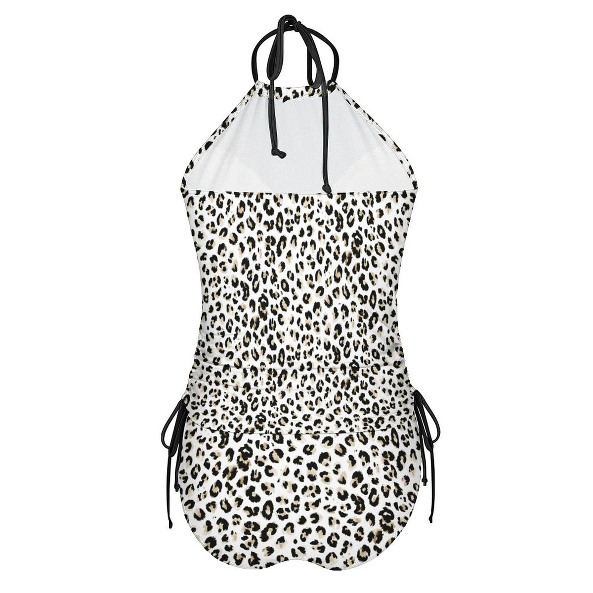 2-Piece Women's Tankini Set with High Neck Halter Top