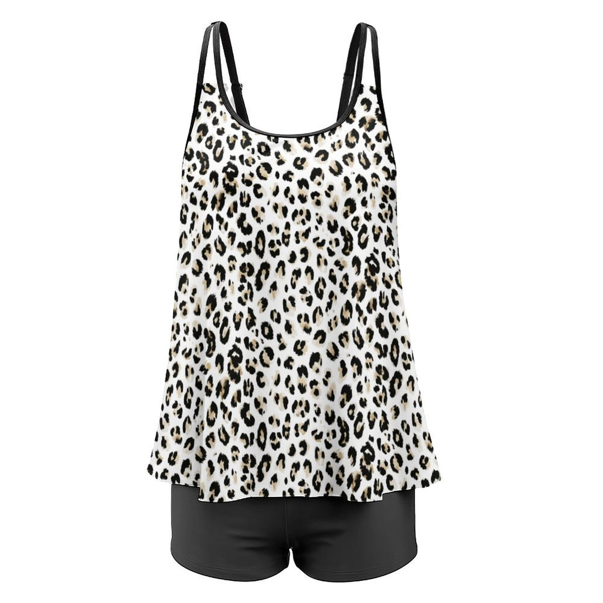 Plus Size Women Tankini 2-Piece Swimsuit