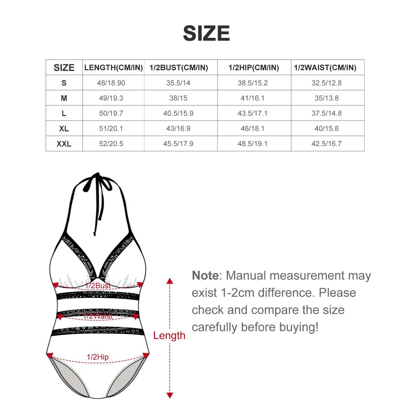 Women's Halter One-Piece Swimsuits