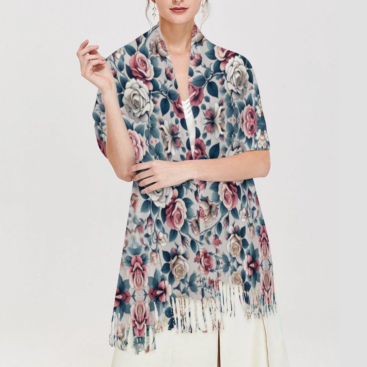 Cashmere-like Tassel Scarf