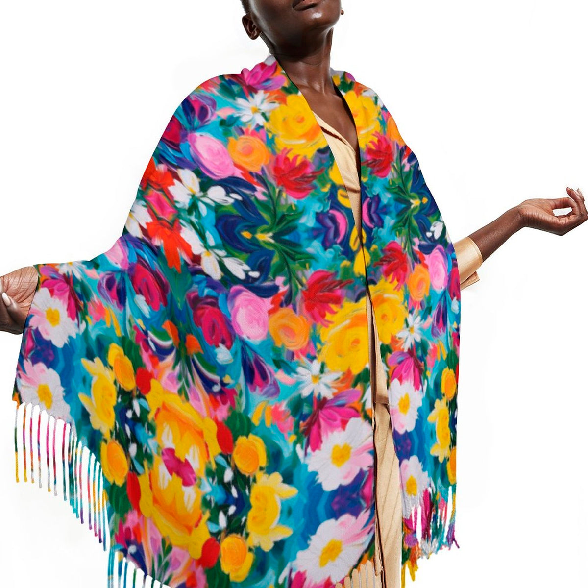 Cashmere-like Tassel Scarf