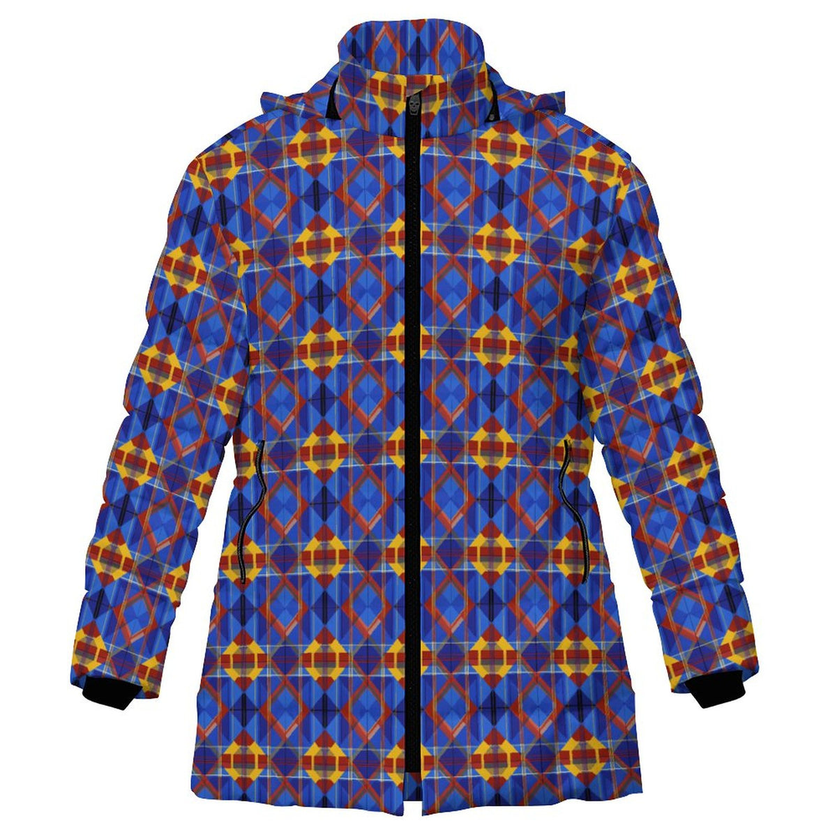 Winter Quilted Long-Sleeve Hooded Outerwear