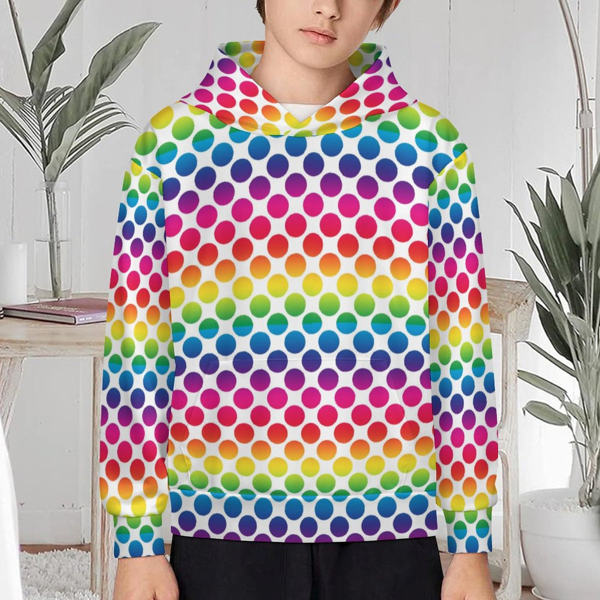 Children's Hooded Sweatshirt without Drawstrings