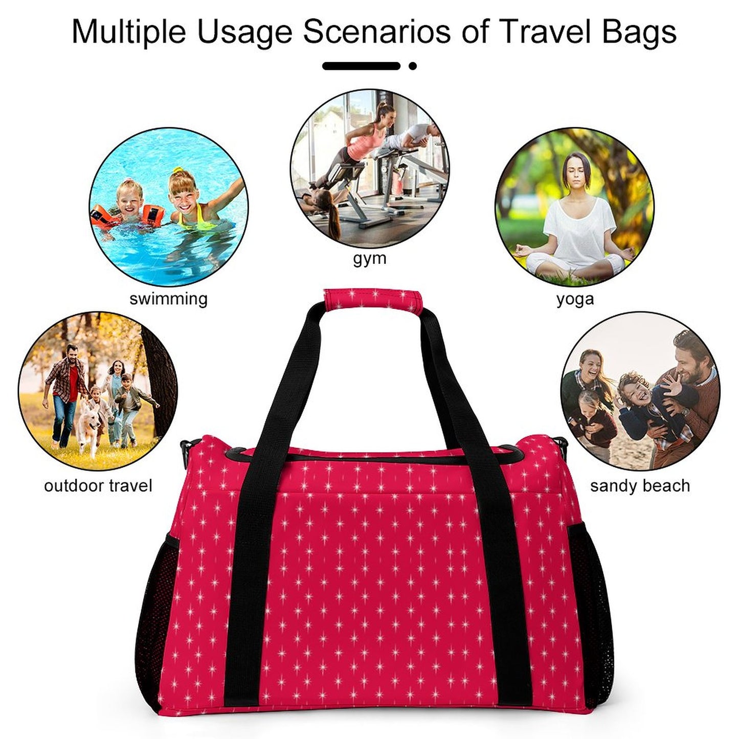Travel Duffel Bag Pink