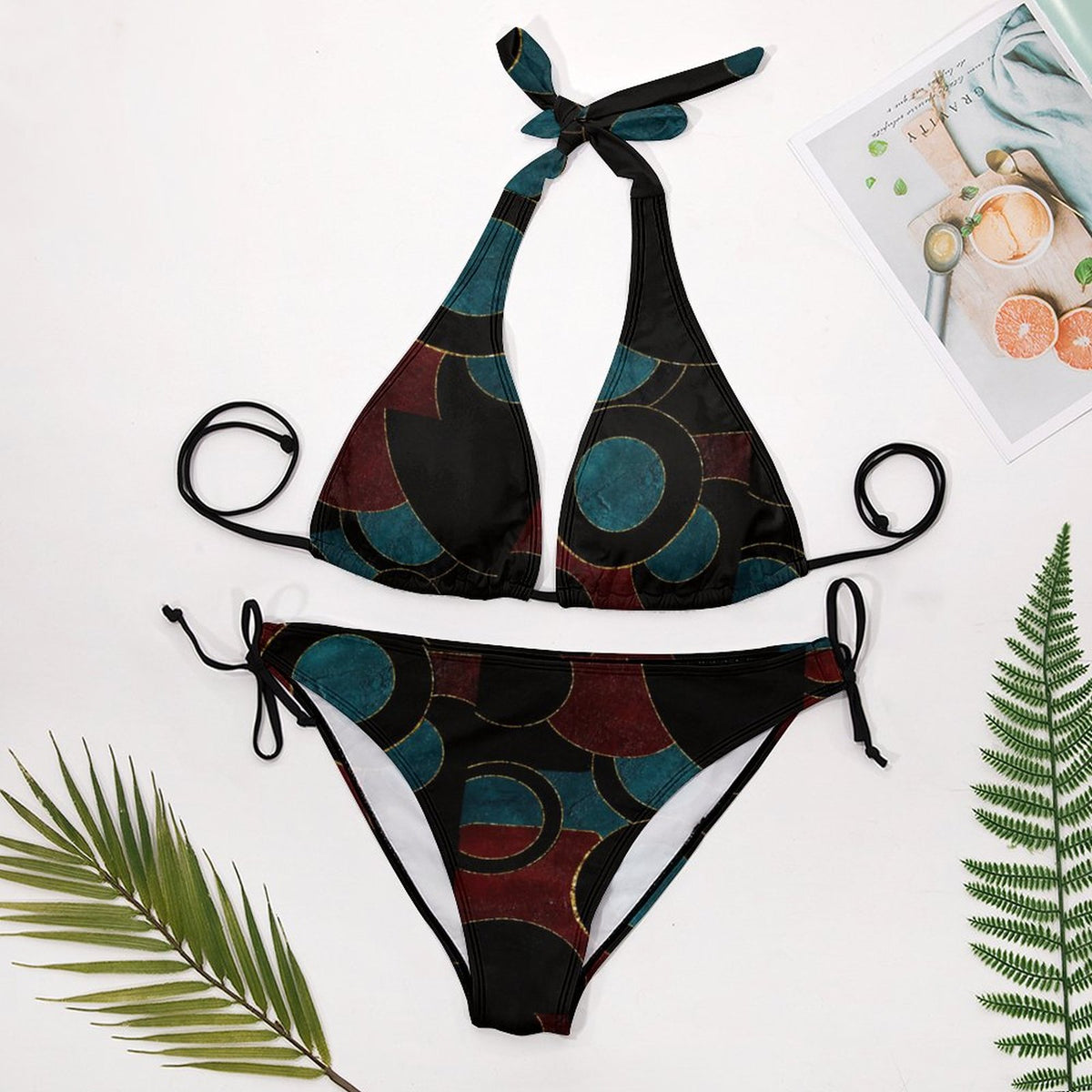 Two Piece Halter Swimsuit