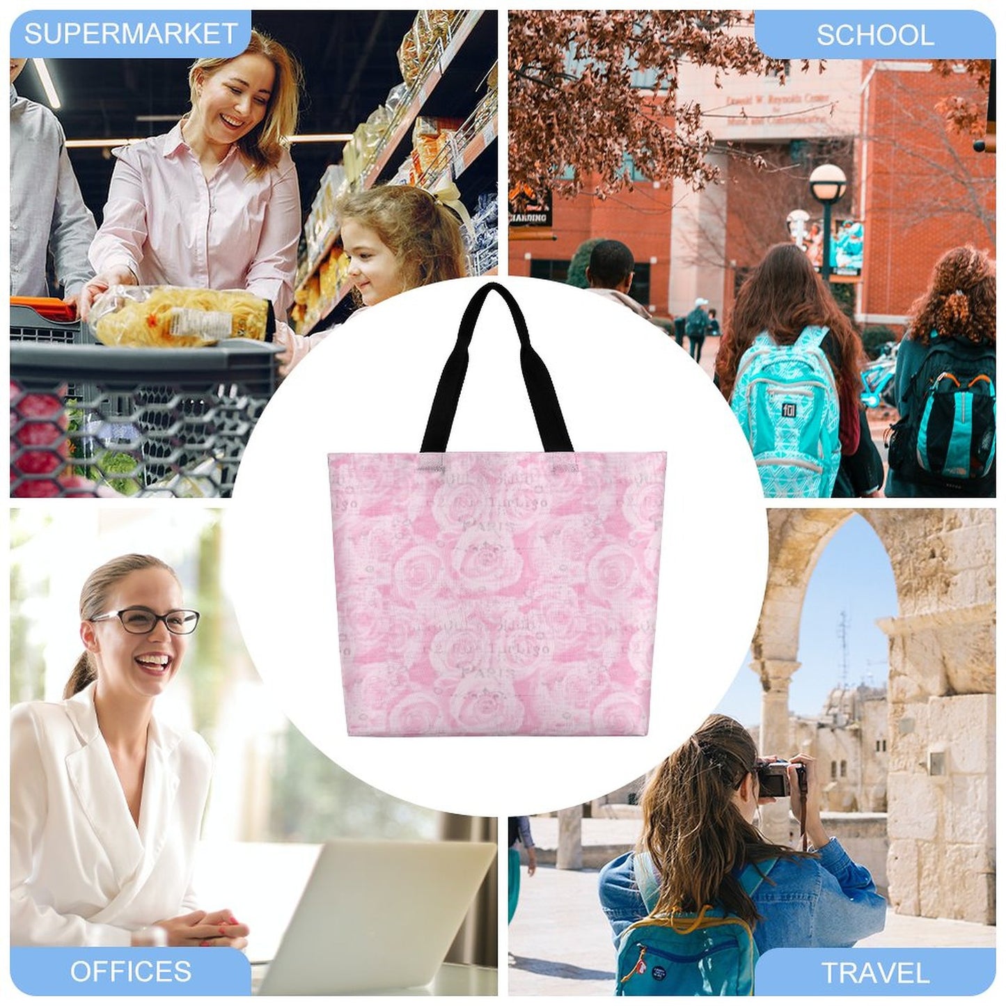 Large One Shoulder Shopping Bag
