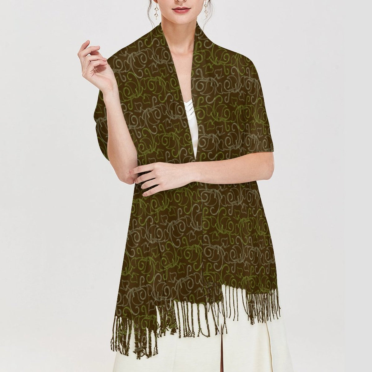 Cashmere-like Tassel Scarf