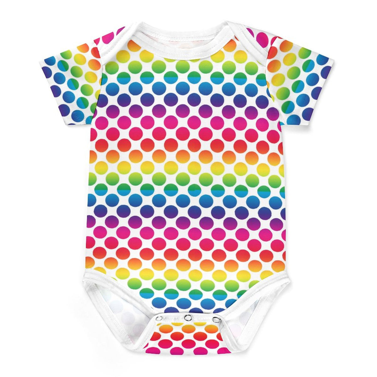 Faux Cotton Short Sleeve Baby Romper