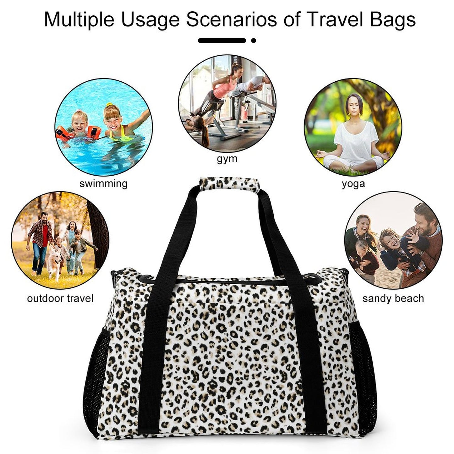 Travel Duffel Bag - Animal print