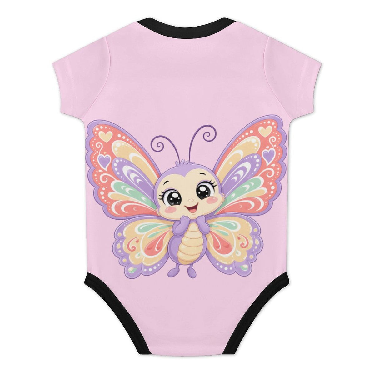 Faux Cotton Short Sleeve Baby Romper