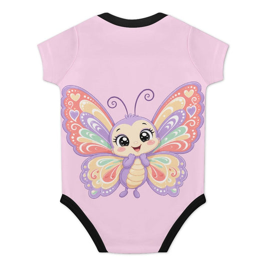 Faux Cotton Short Sleeve Baby Romper