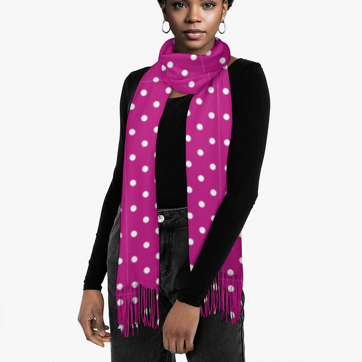 Cashmere-like Tassel Scarf