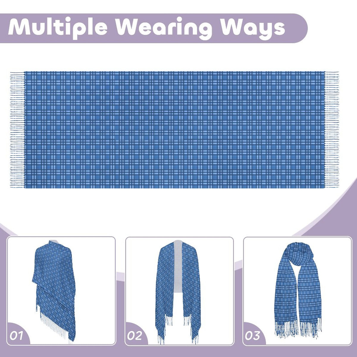 Cashmere-like Tassel Scarf