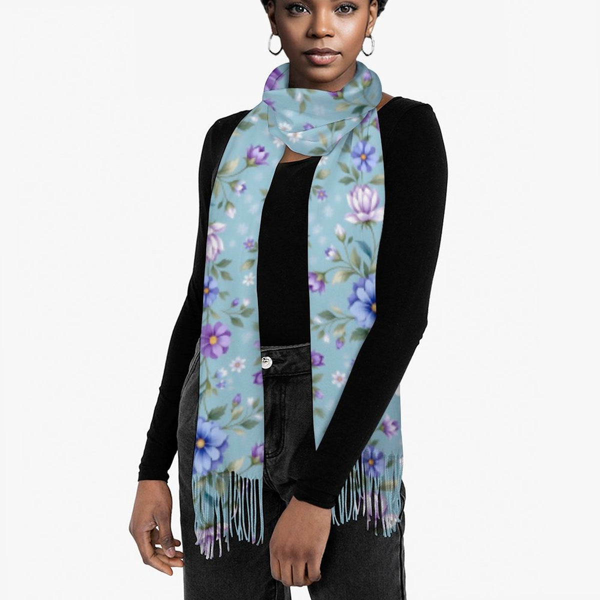 Cashmere-like Tassel Scarf