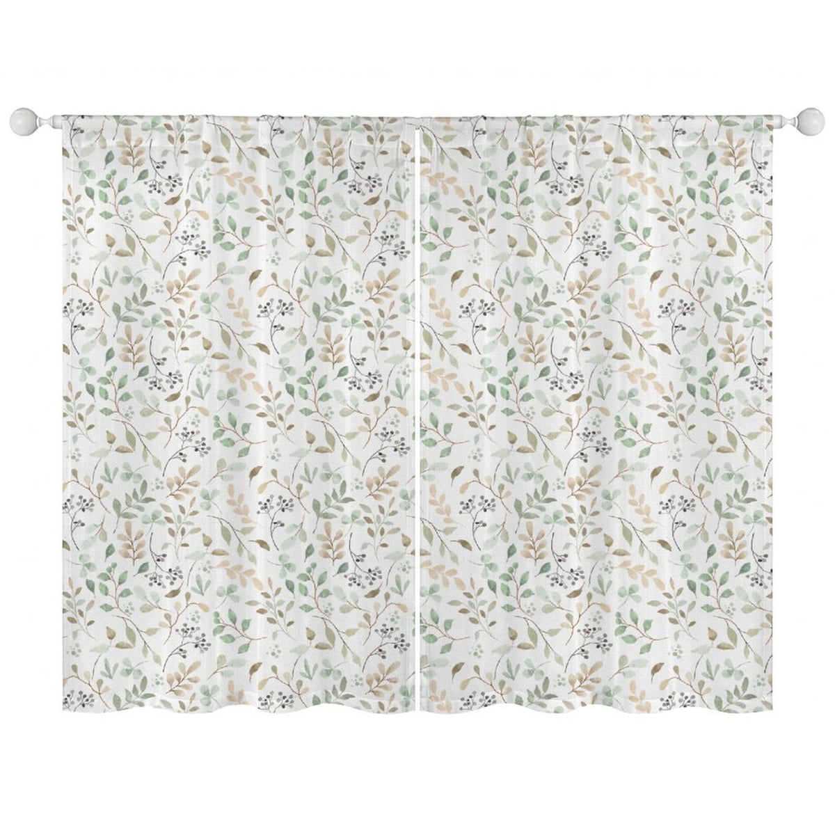 Sheer Curtain Flowers Vines