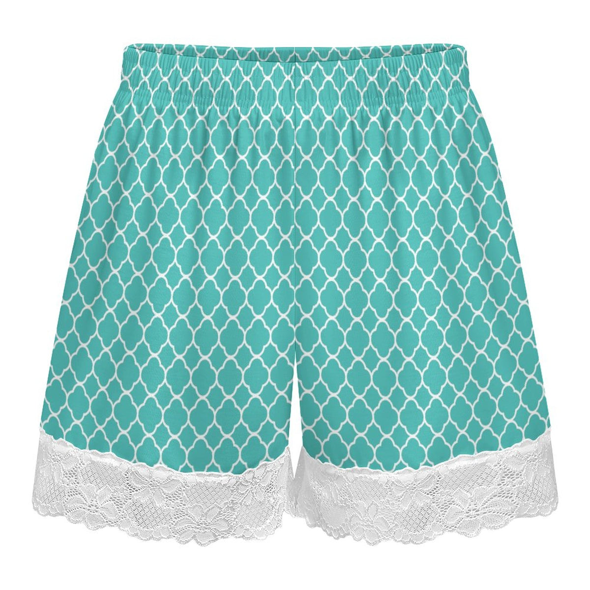 Women's Lace Trim Pajama Shorts