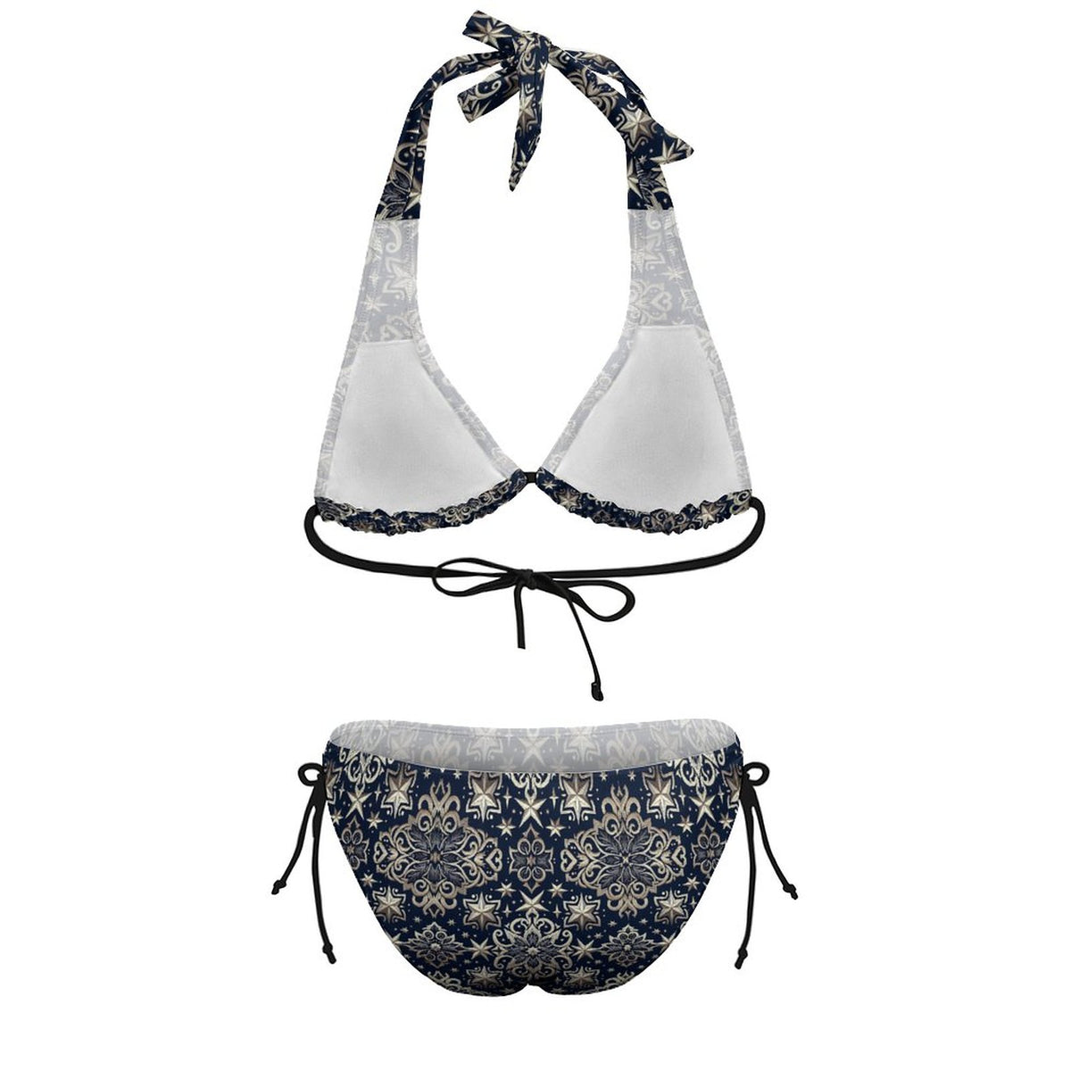 Plus Size Women‘s Halter Bikini Set