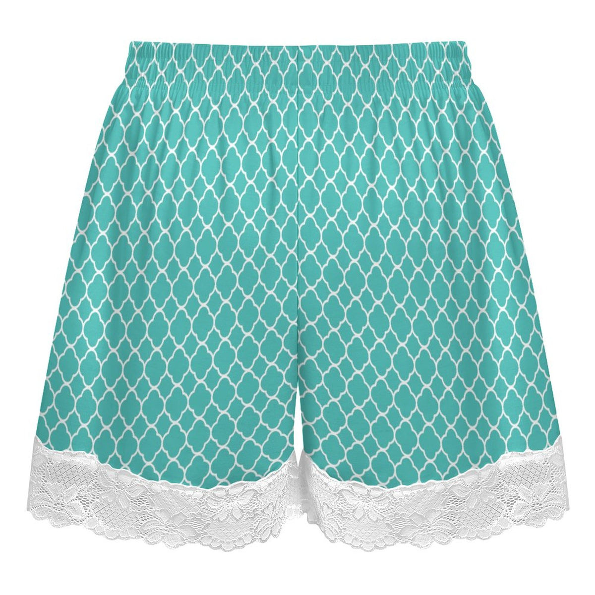 Women's Lace Trim Pajama Shorts