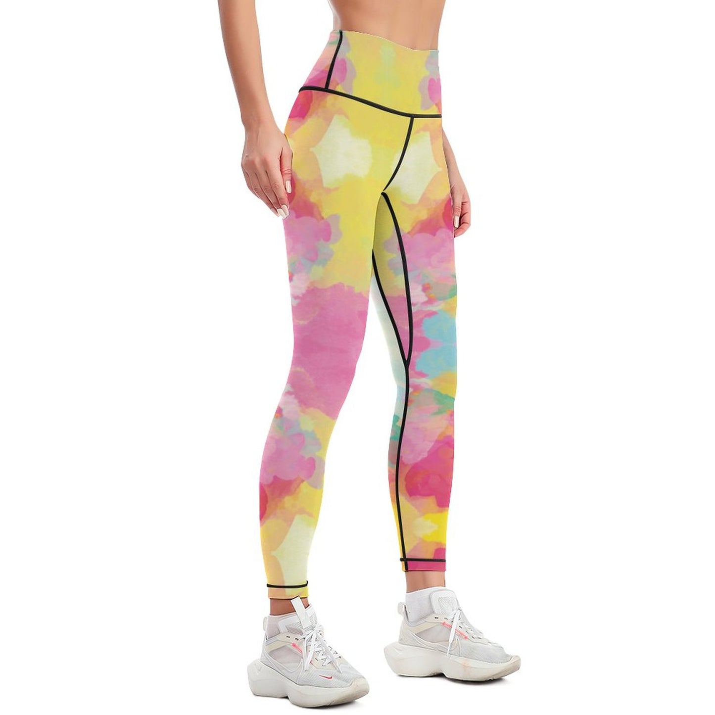 Women Workout Yoga Pants with Lines