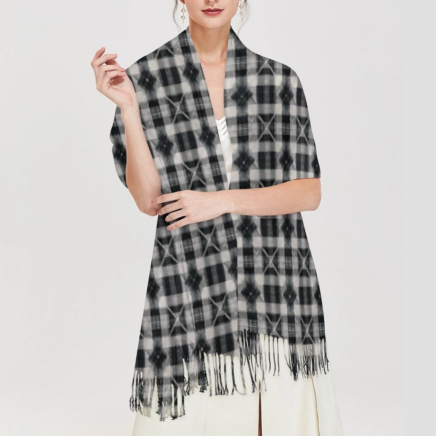 Cashmere-like Tassel Scarf