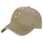 Cotton Vintage Washed Denim Baseball Cap (Front Printing)