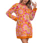 Women's Long Sleeve Sweater Dress Brillant Colors