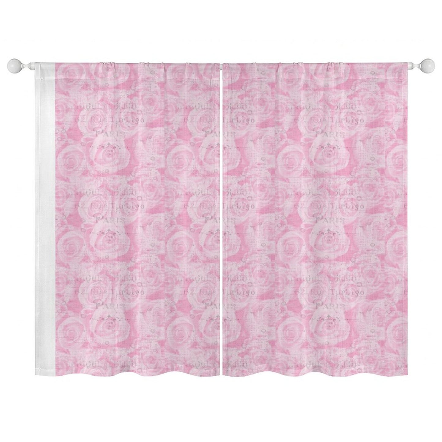 Sheer Curtain Pink