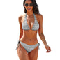 Two Piece Halter Swimsuit Musical Notes