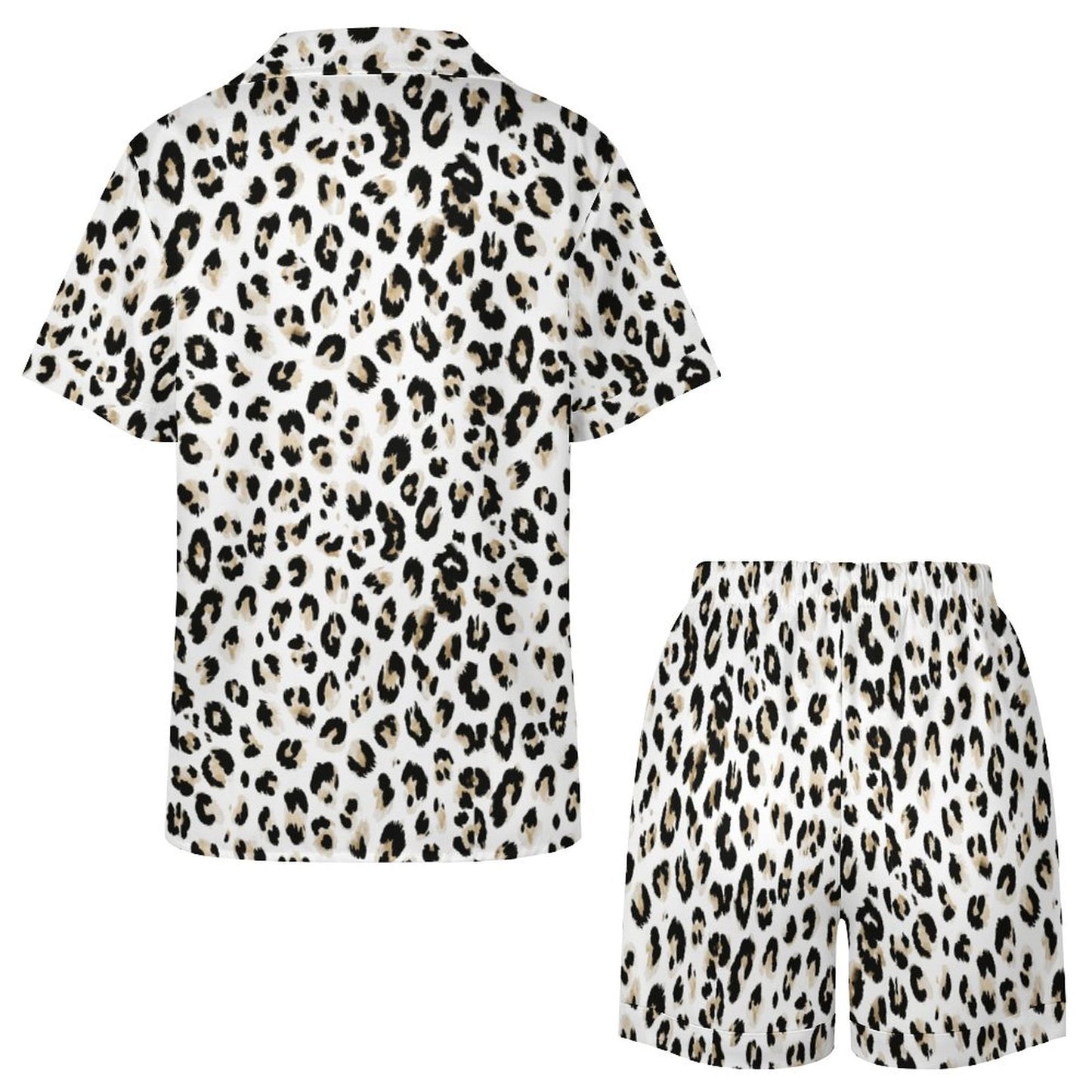 Worn-effect Fabric Women Satin Pajama Set