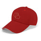 Baseball Cap for Men Women Curved Visor Sandwich -Gold Hearts