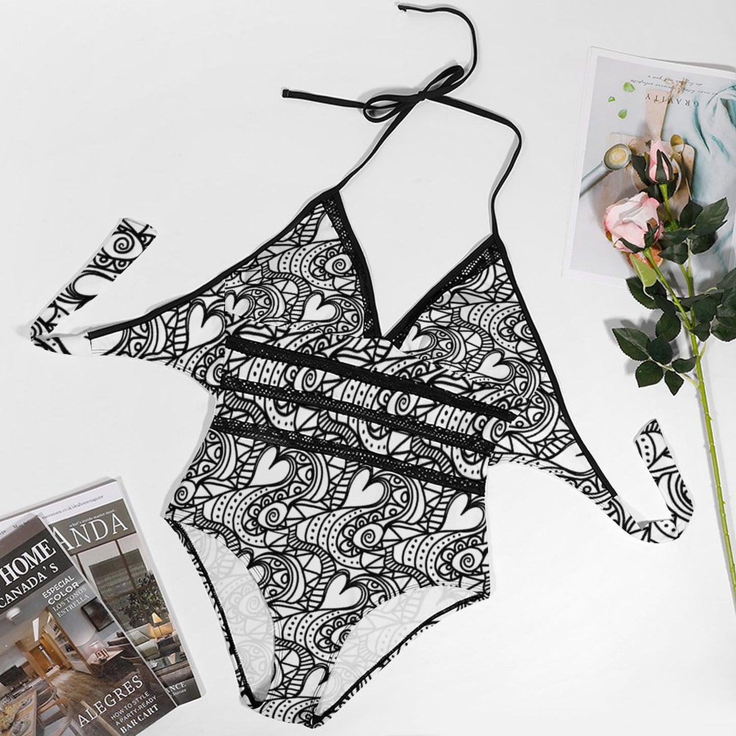 Women's Halter One-Piece Swimsuits