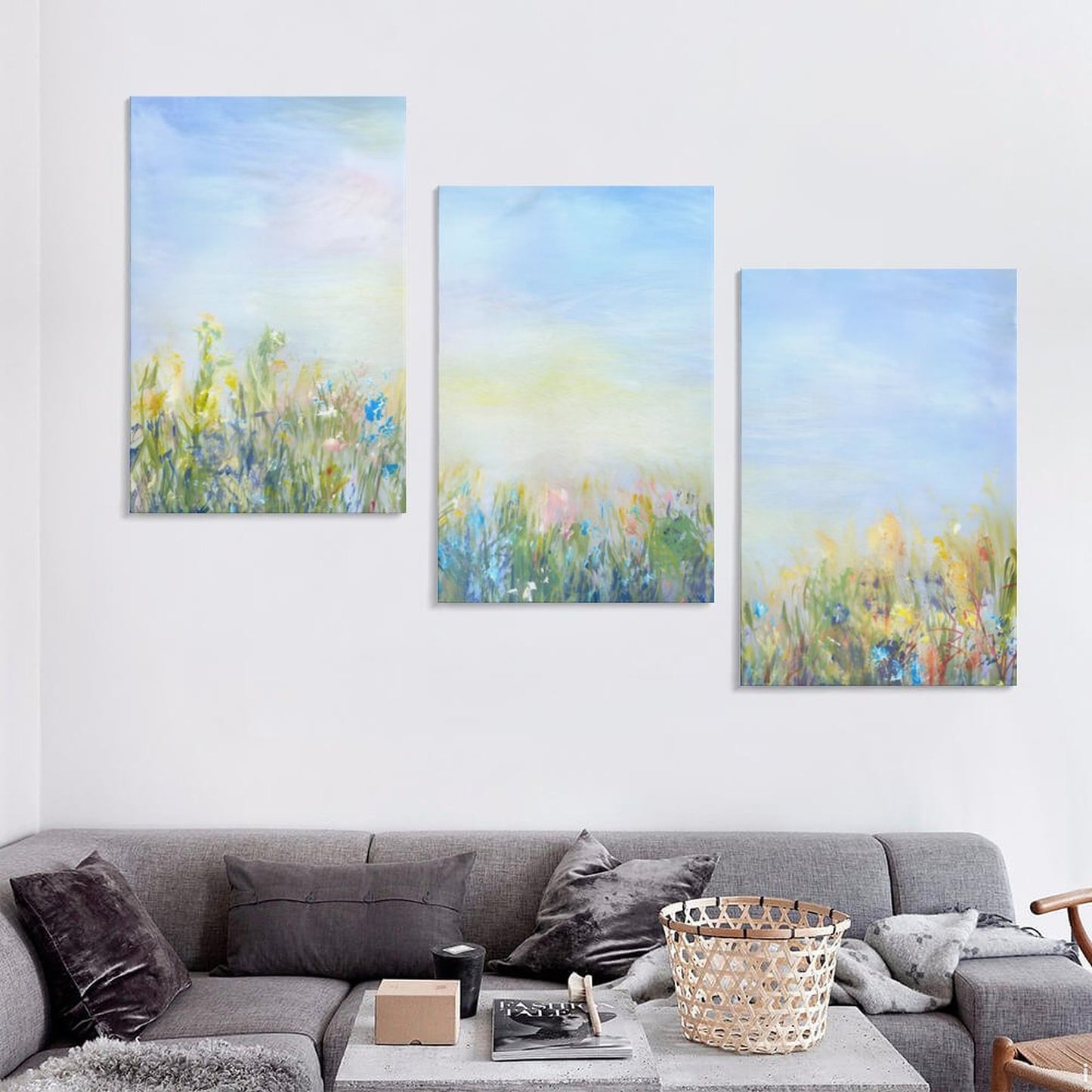 Vertical Framed Wall Art Praire