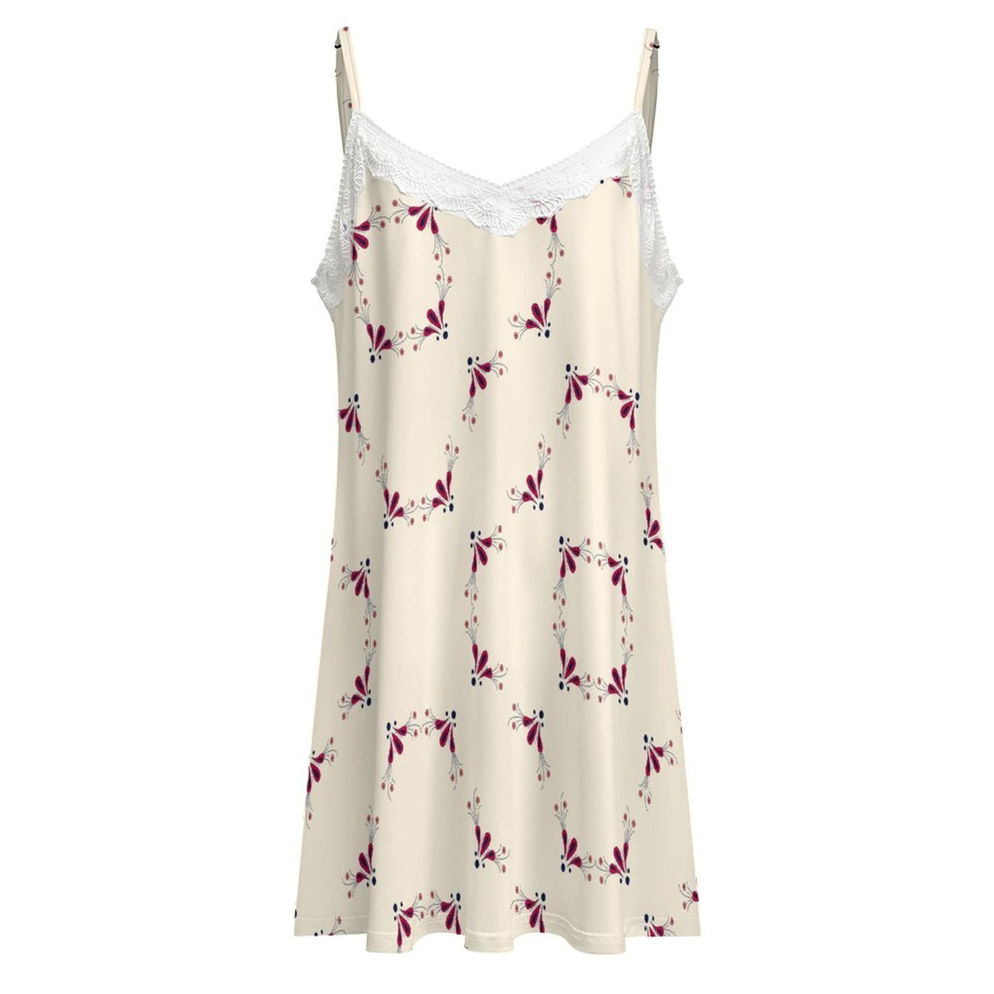 Beautiiful Lace-Trimmed Camisole Nightgown