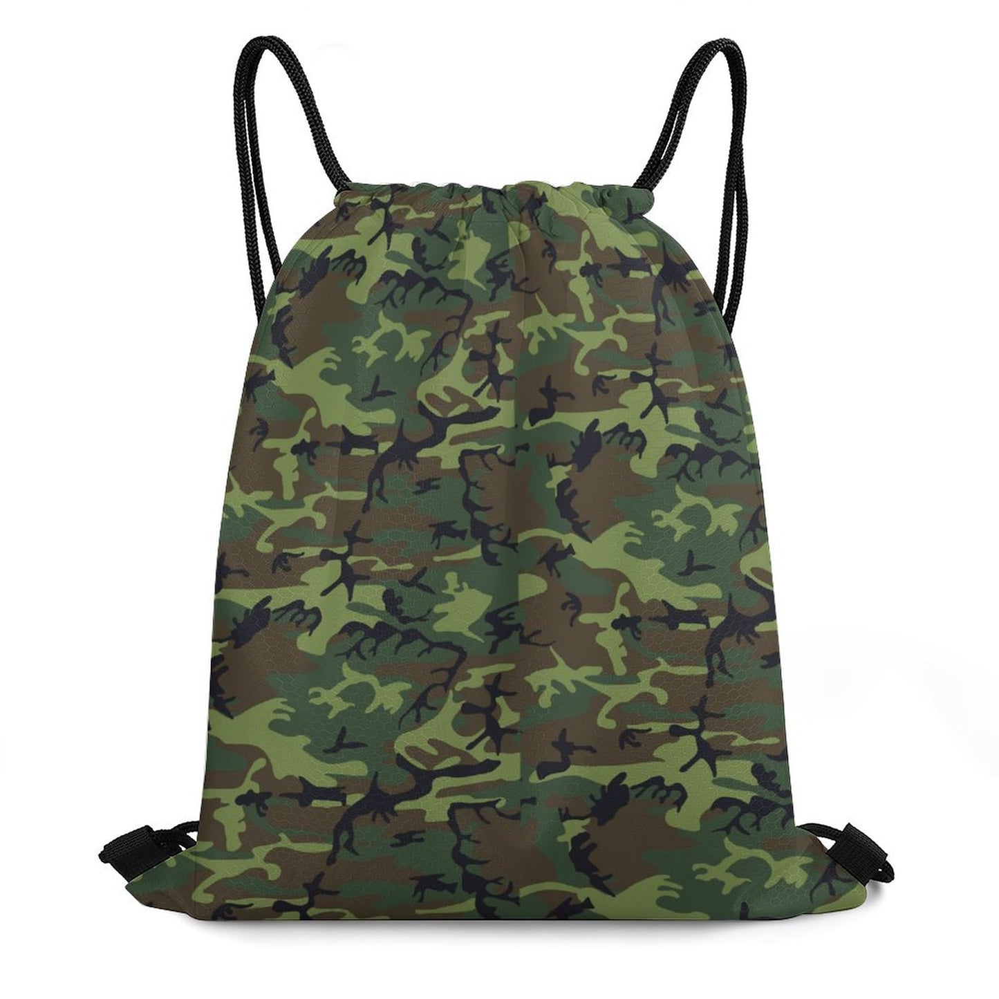 Camo Drawstring Bags with Waffle Cloth Designs