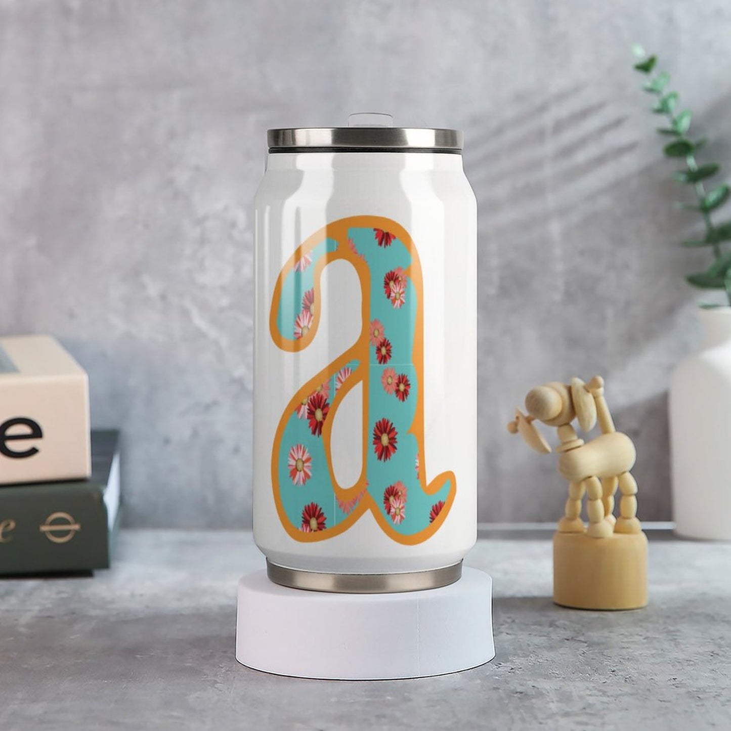 Stainless Steel Tumbler with Straw